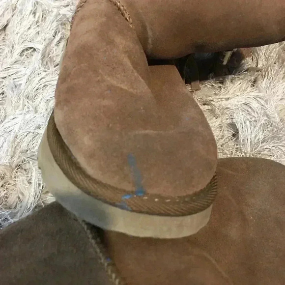 Ukala boots fringe suede wool preowned - Picture 7 of 10